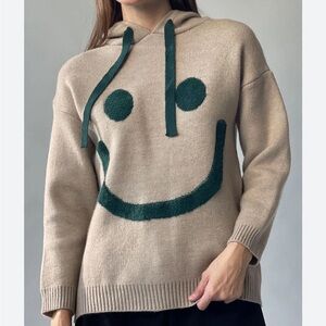 Happy Knit Sweater Hoodie